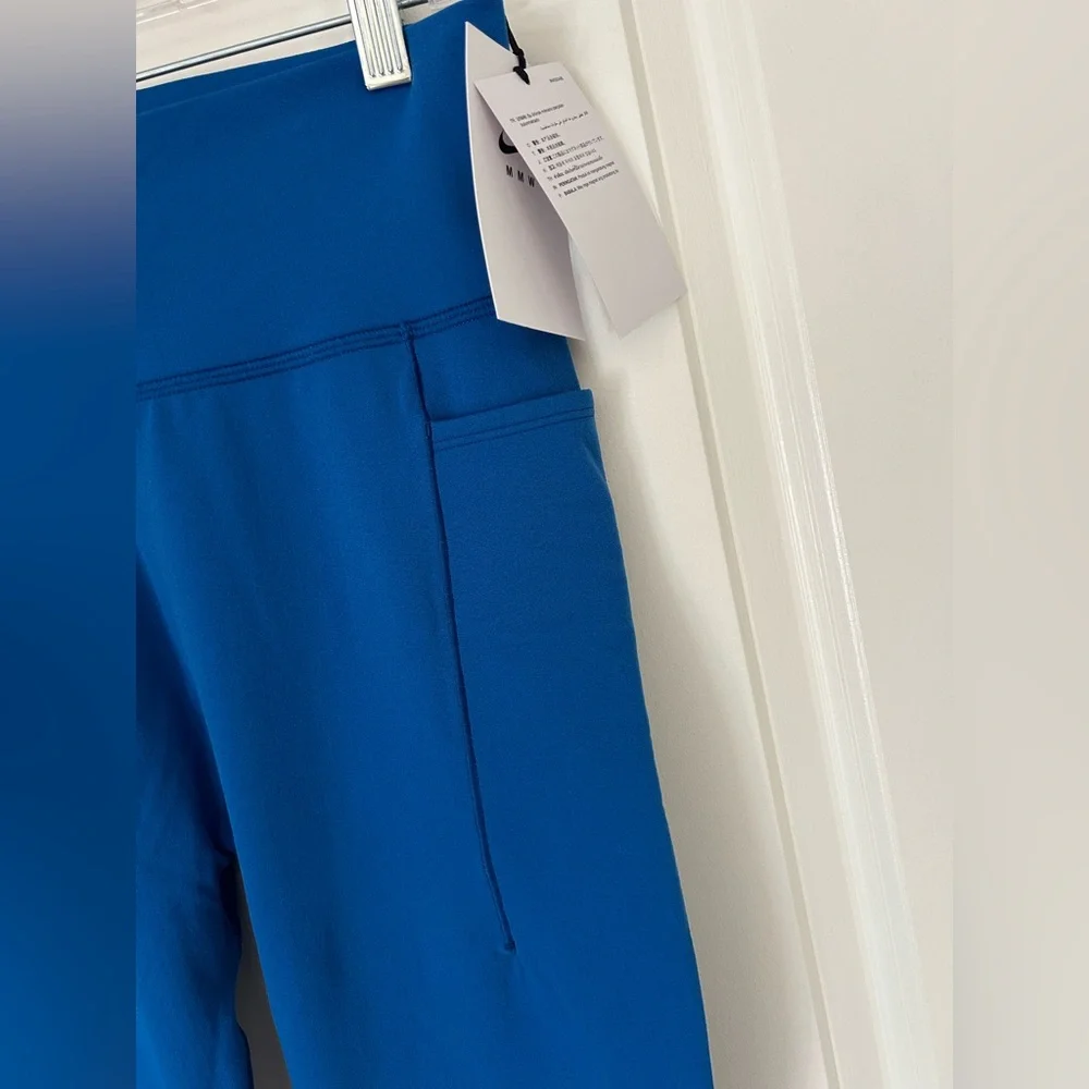 Nike x MMW Women’s Compression Leggings Pants L Cobalt Blue $150 DD9427-409 NWT